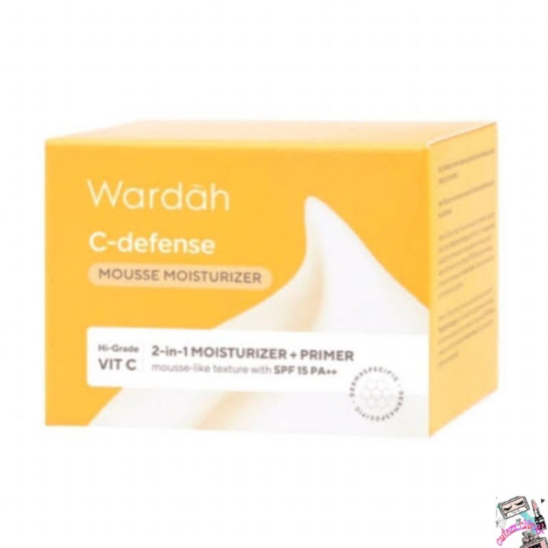 ☃Cutezz_Ching1☃Wardah C-Defense Mousse Moisturizer SPF 15 PA++ 30g