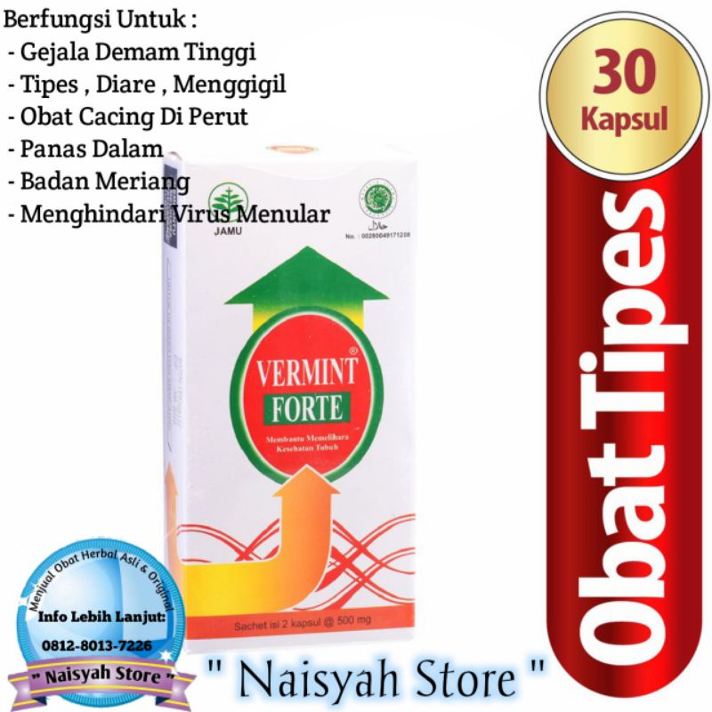 Vermint Forte 30 kapsul 500 mg ASLI & ORIGINAL