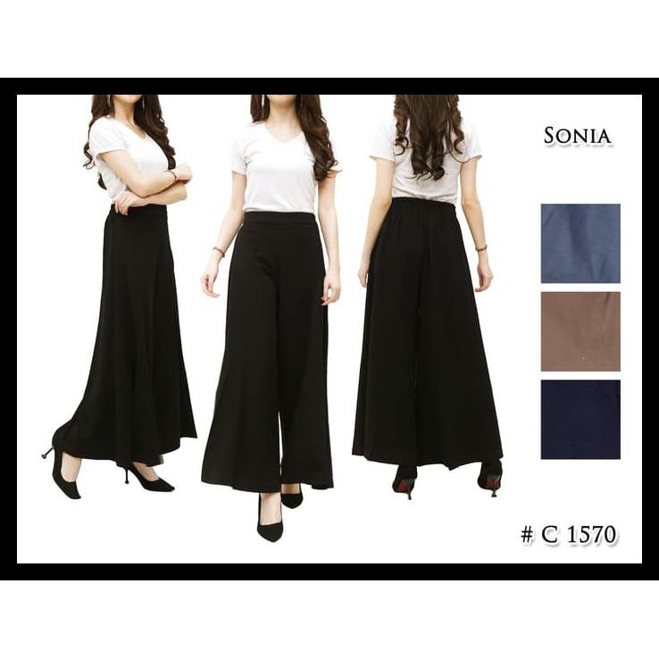 Promo !! Celana Kulot Wanita SONIA ' Celana Kerja Wanita Celana Panjang 1570 QR0978
