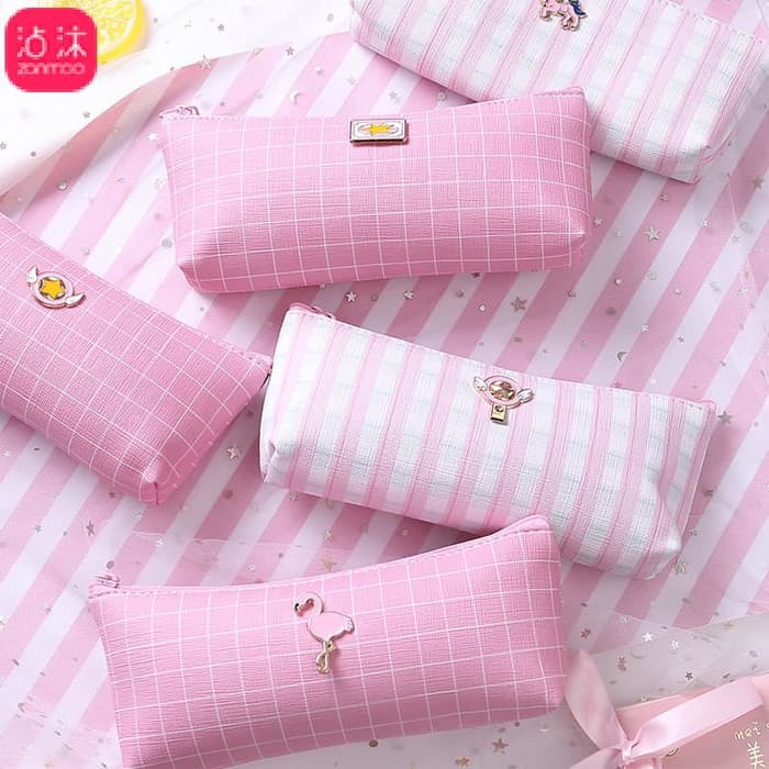 

Tempat Pensil Unik / Pencil Box Motif Pink Kotak Unik