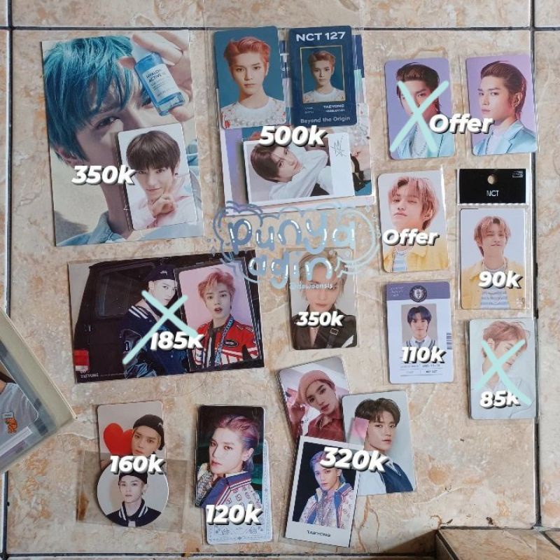 [co packing ]photocard nct taeyong 1st anniv id card beyond live 127 keyring resonance wink scrapboo