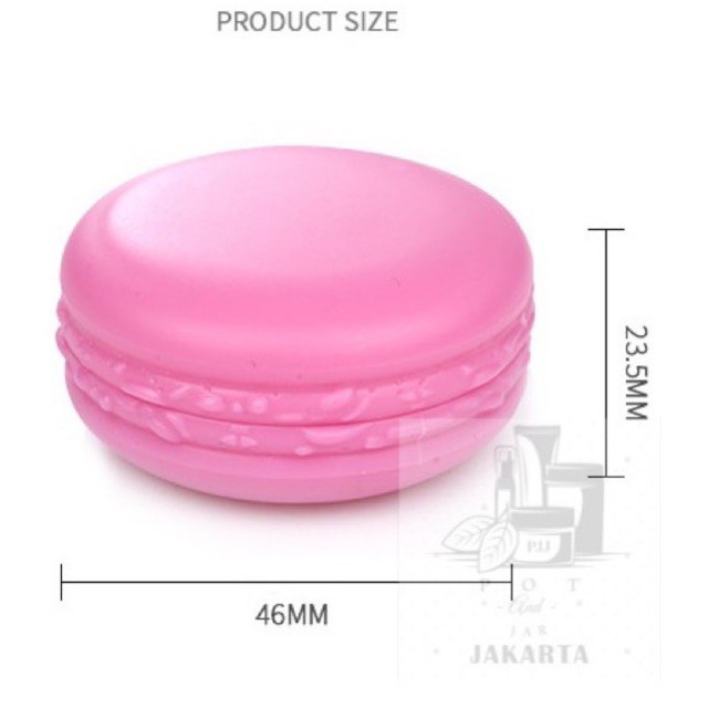 10gr Pot krem Macaron bahan plastik/jar lip balm/tempat aksesoris