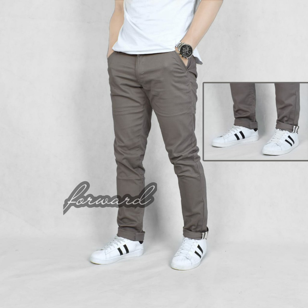 Celana chino cino panjang pria original forward