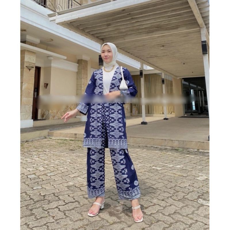 baju songket Palembang, baju kondangan, set outer