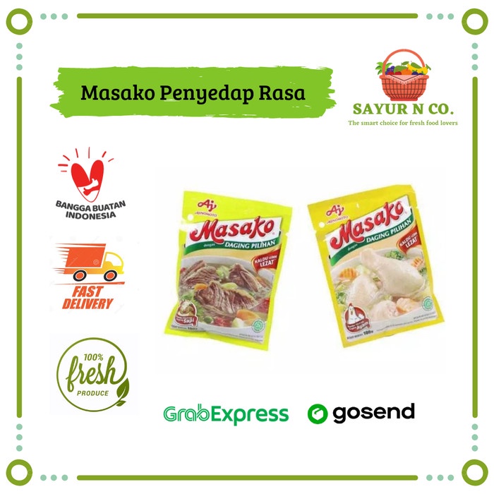 

MASAKO Penyedap Rasa Sapi / Ayam 100gr | Sayur N Co Bekasi