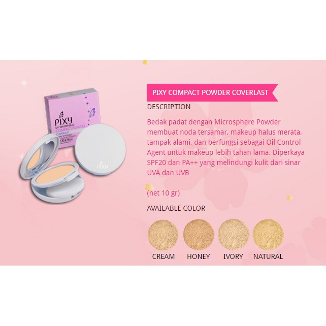 Pixy Compact Powder Coverlast