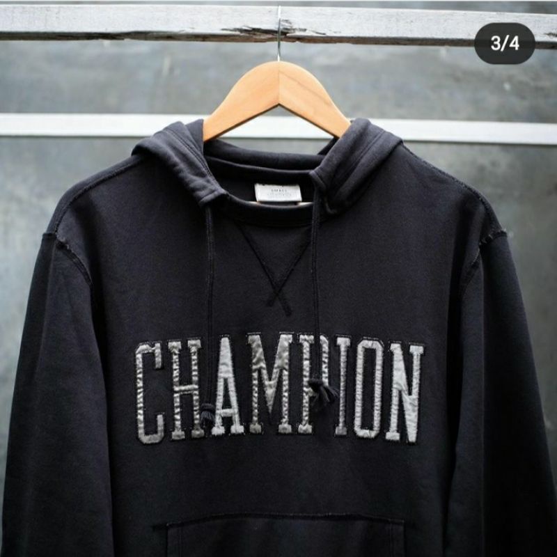 Champion Vintage Wash Capital Logo Hoodie