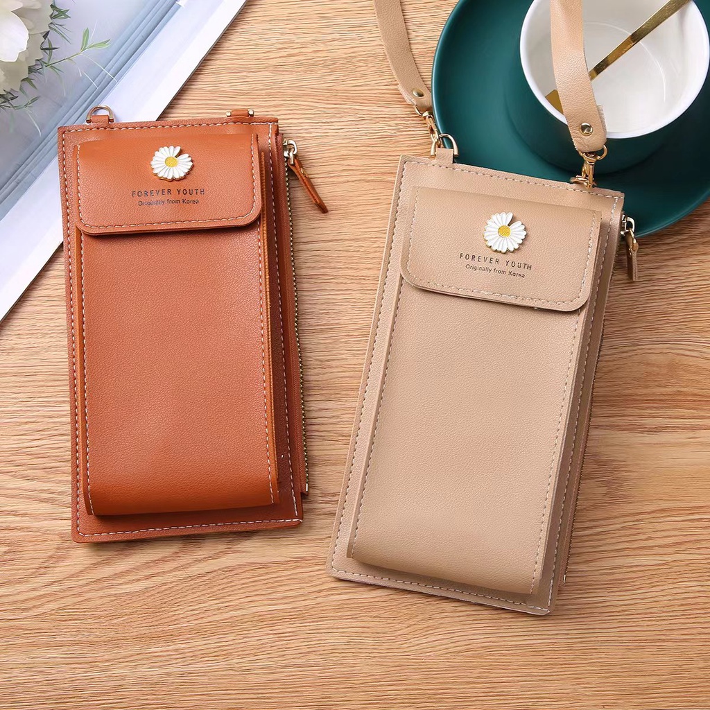 Dompet Pocket Tempat Hp Wanita / Dompet Multifungsi Tas Selempang Wanita Import