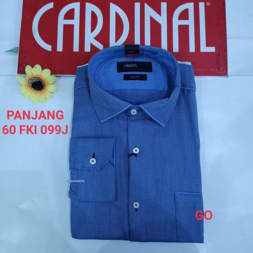 gof M-L CARDINAL KEMEJA FORMAL PANJANG Slimfit Pakaian Kemeja Kerja Pria Kantor Acara Resmi Pakaian Wisuda Original KTF