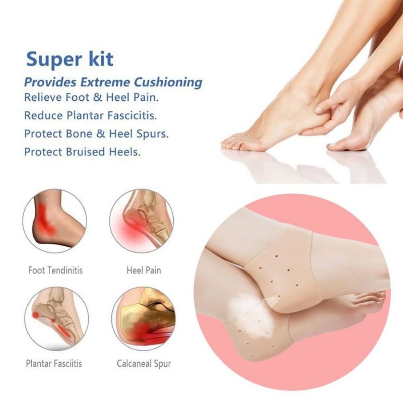 PELINDUNG TUMIT KAKI GEL SILIKON LEMBUT ANTI NYERI / BANTALAN SEPATU ANTI LECET HEEL PROTECTOR SILICONE