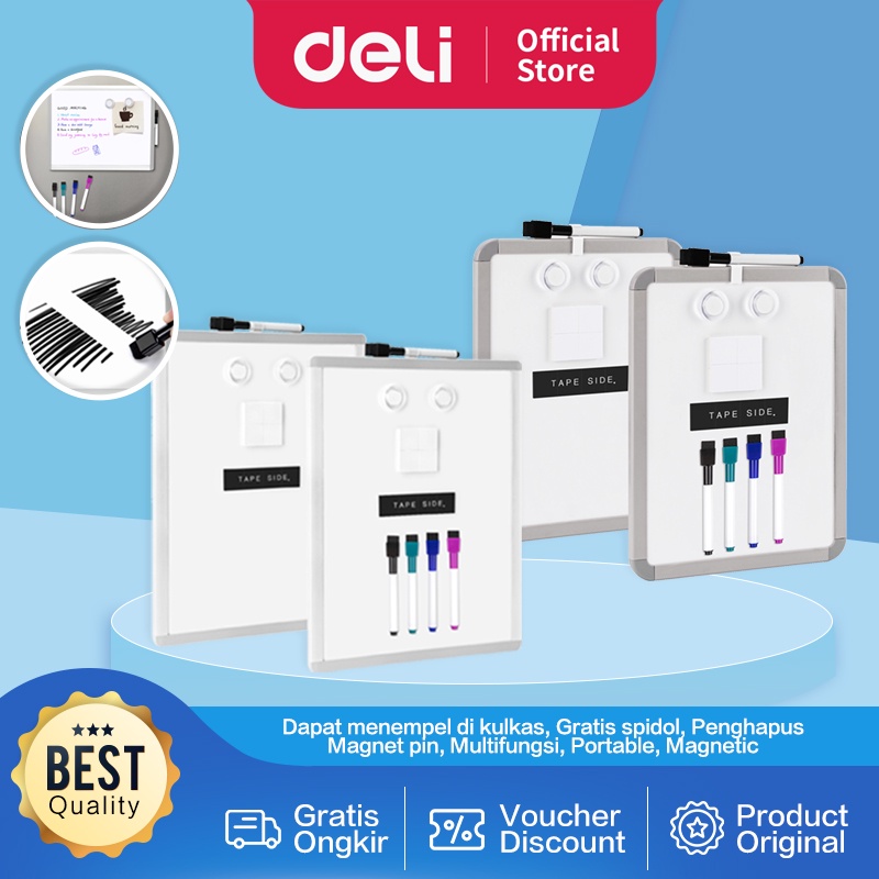 Vusign Magnet Whiteboard / Papan Tulis Magnet Gantung Dapat Ditempel di Kulkas Gratis Spidol Pin Pen