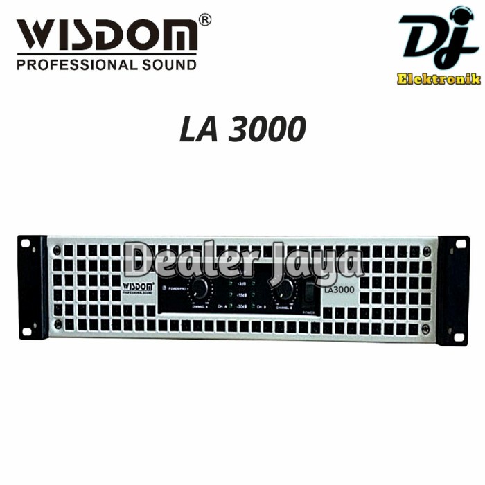 Power Amplifier Wisdom LA 3000 / LA3000 - 2 channel