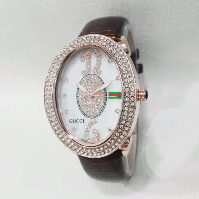 Jam Tangan Wanita Gucci  /jam wanita gucci oval super krski tp