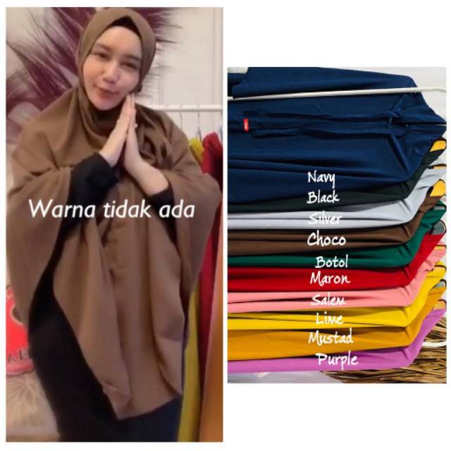 HIJAB MOSKREF ANQUEELA - PROMO Jilbab Moskref non pet tali anqueela