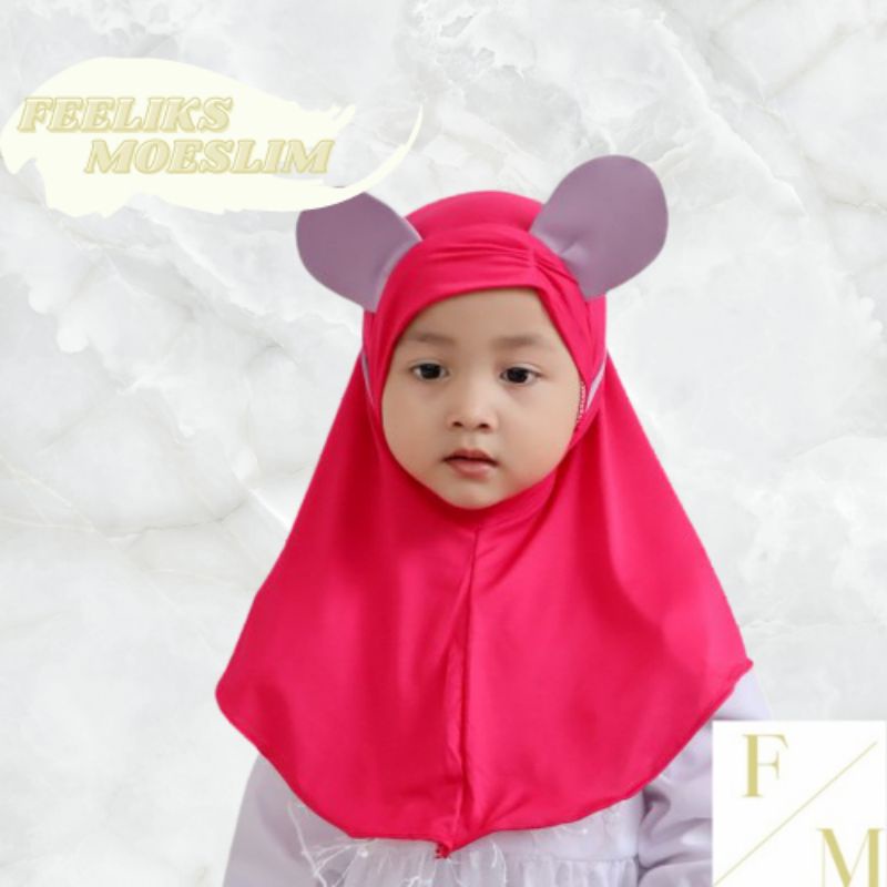 Hijab Anak Motif Kelinci / Hijab nyaman lucu murah kualitas PREMIUM