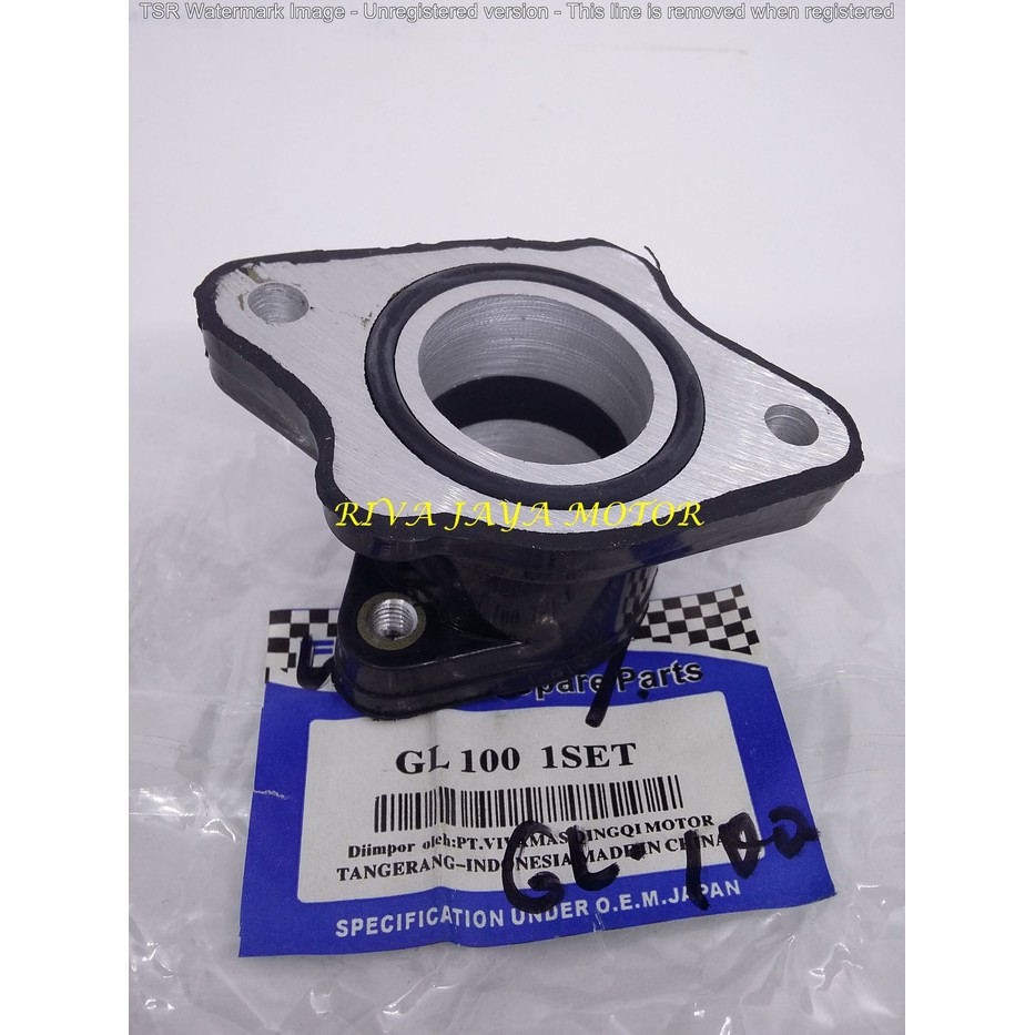 INTAKE MANIPOL MANIFOLD MANIPUL KARBURATOR GL100 CB100 GL CB 100 KARET