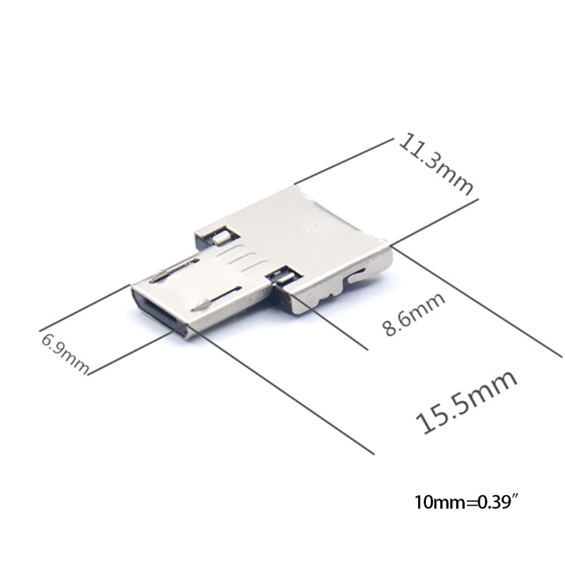 Vivi Adapter OTG Usb 2.0 Ke Tipe-C / Micro Usb Bahan Metal