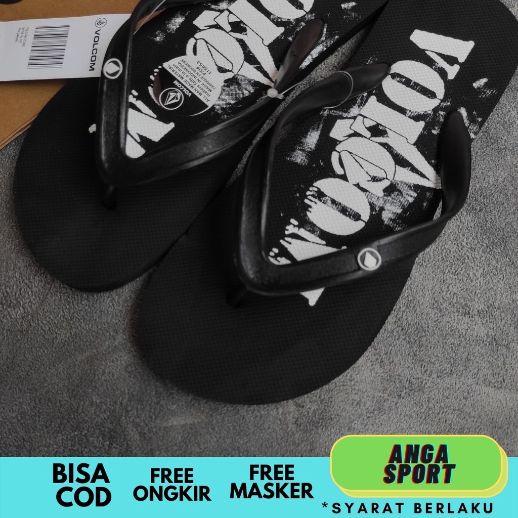 SANDAL PRIA VOLCOM REMAJA KEREN / SENDAL JEPIT COWOK SURFING PANTAI BRANDED / SANDAL KASUAL DISTRO SANTAI PREMIUM QUALITY