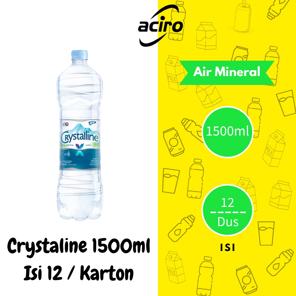 

Crystalin Air Mineral Botol 1500ml Isi 12pcs / Kardus