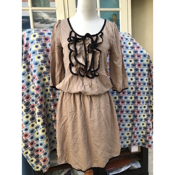 dress sifon ruffle dress sifon vintage