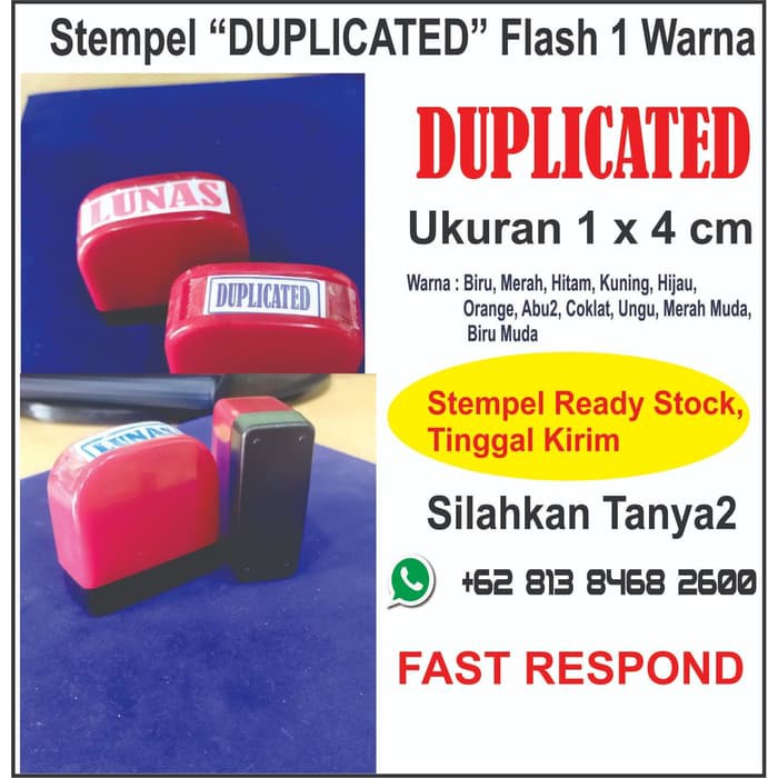 

Stempel Duplicated Flash 1 Warna