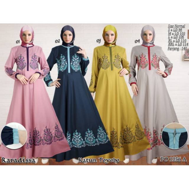 RARADISSA DRESS 1056 MATT. TOYOBO MIX BORDIR