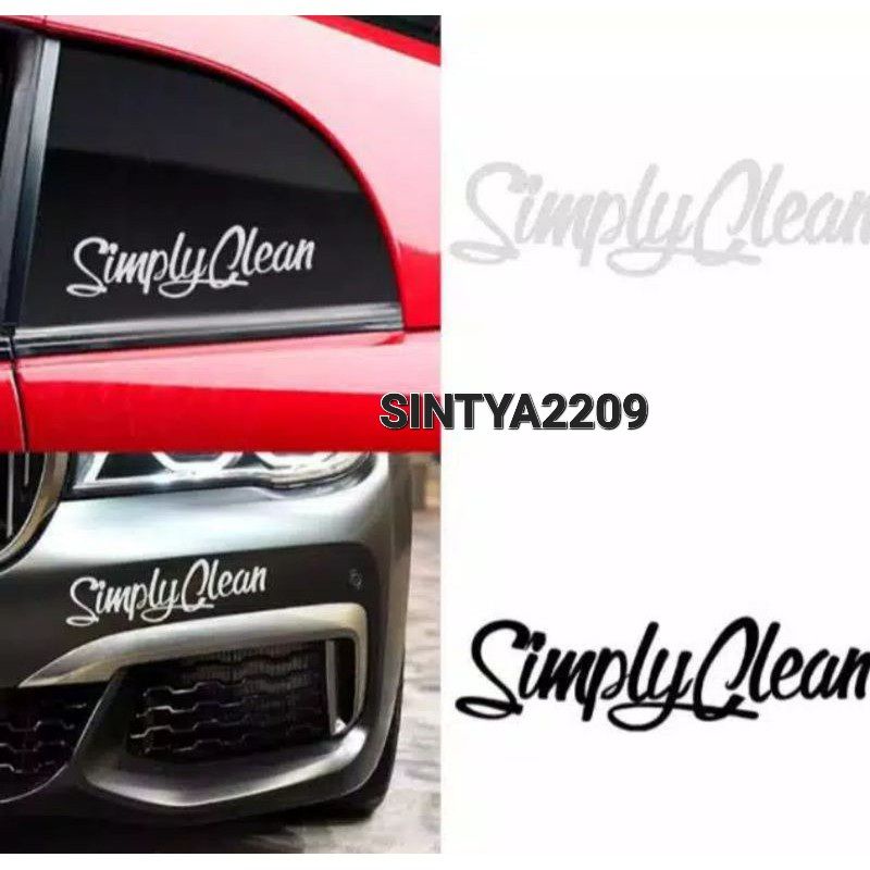 

STIKER SIMPLY CLEAN STICKER CUTTING