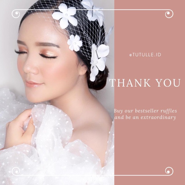 RUFFLE MAKEUP BASIC DOT TRULY WHITE SET (Putih Tulang)