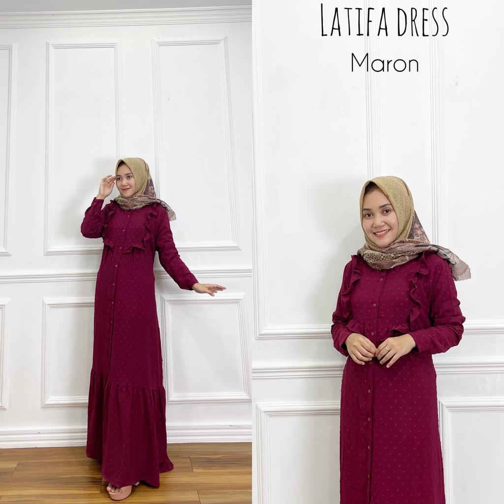 Latifa Dress Uragiri Premium All Size Busui Ori Arraffa Syari