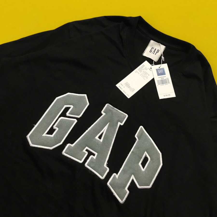 GAP Arch Basic Logo T-Shirt Fulltag |  Baju Kaos Pria GAP Logo Basic Sablon | Kaos GAP Best Seller | Atasan Kaos Pria Wanita Lengan Pendek GAP