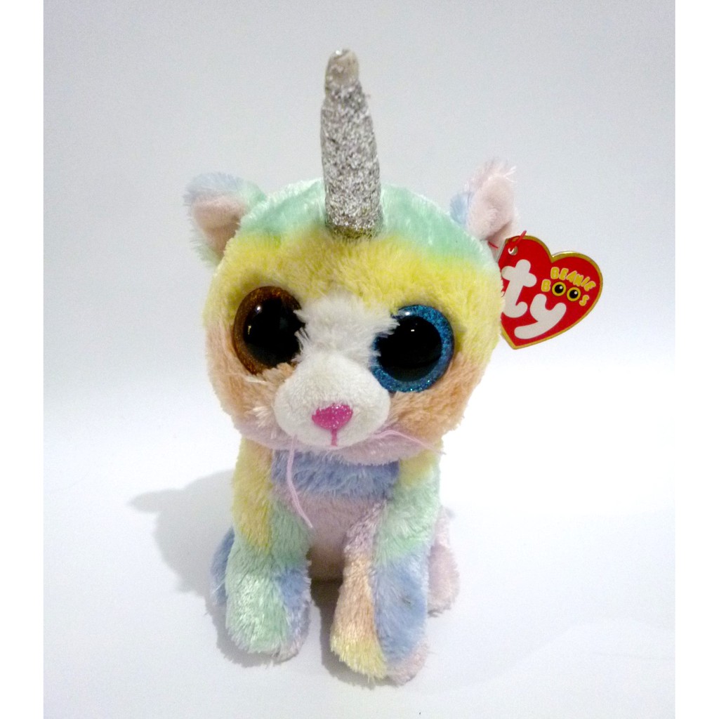 Boneka Heather Cat With Horn Medium TY SILK Original Plush Doll