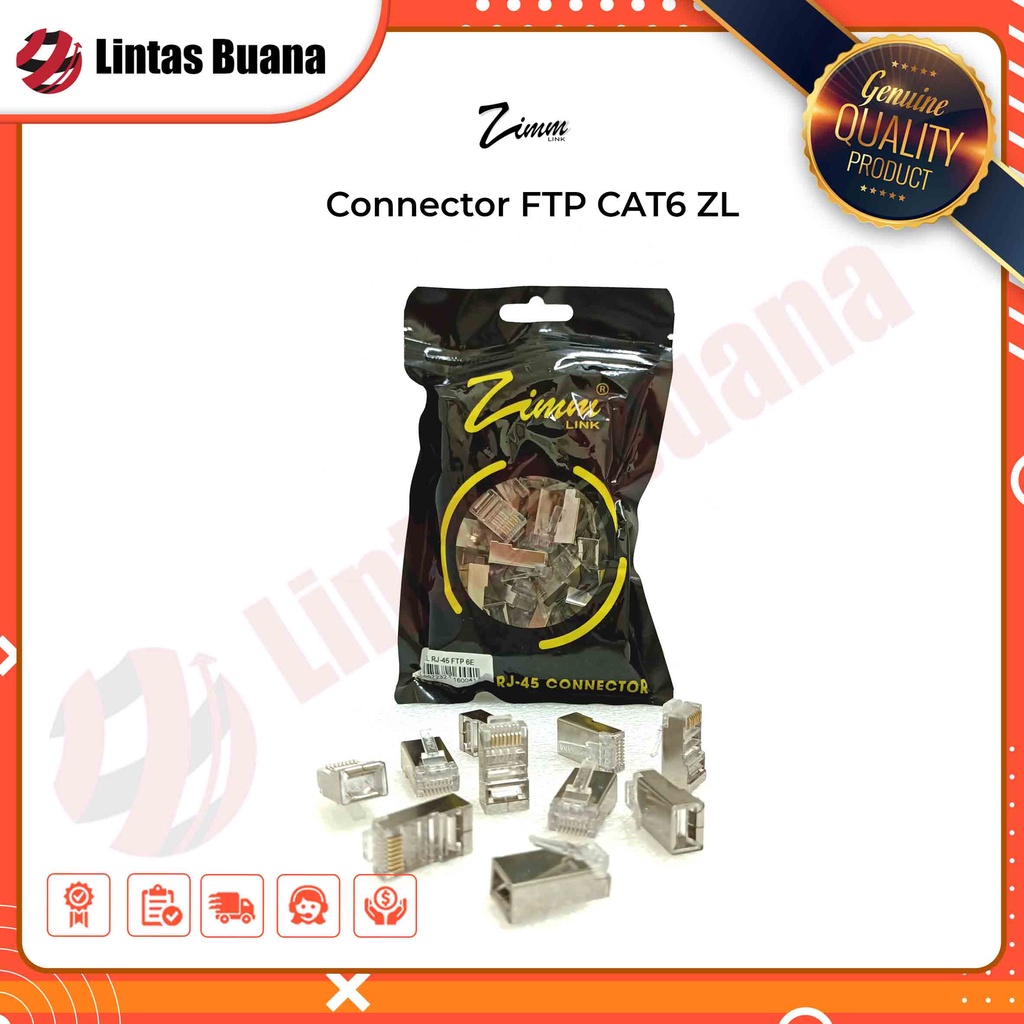 Connector zimmlink RJ45 FTP CAT6