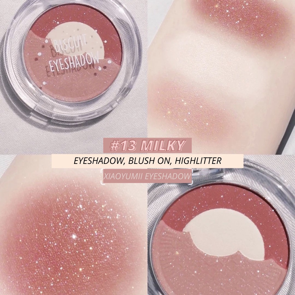 EYESHADOW BISCUIT XIAOYUMI 3in1 Korean Look Import Eyeshadow