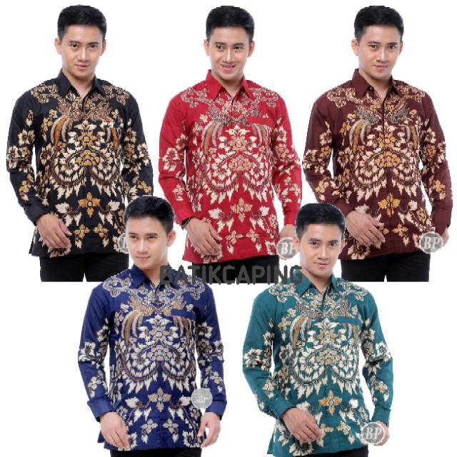 KEMEJA BATIK SUTRA SANWOS LENGAN PANJANG PEKALONGAN SOLO JOGJA MURAH HALUS DAN NYAN M L XL XXL SZIEY