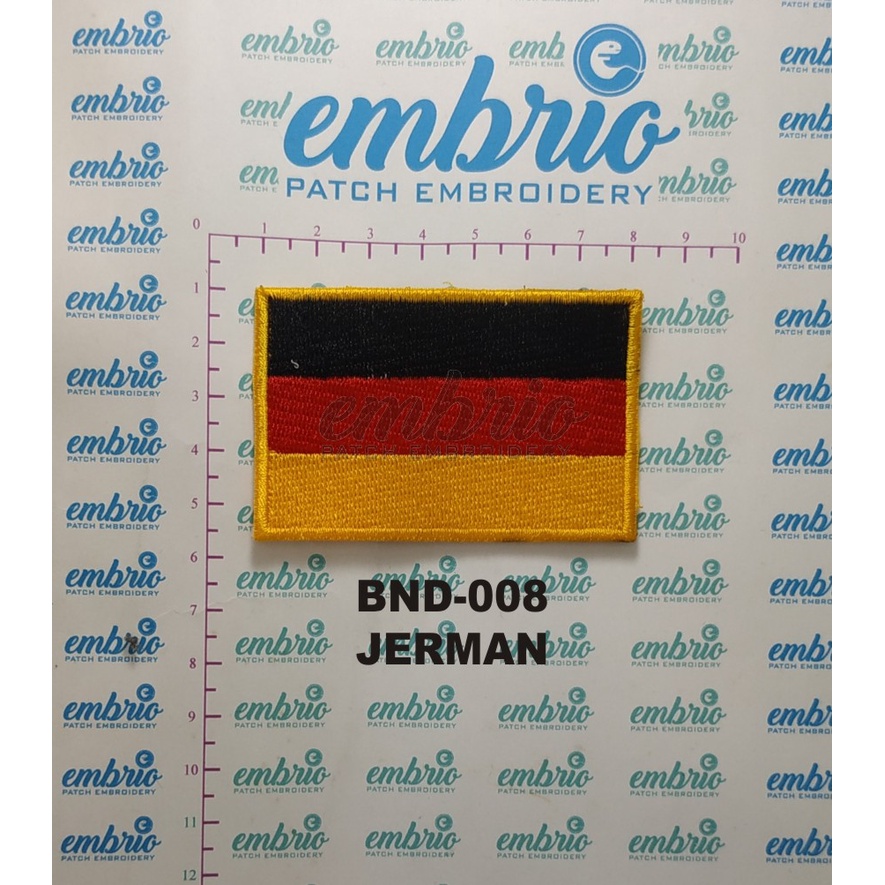 Jual Patches Jogja Bnd Patch Deutsch Germany Flag Emblem Bordir