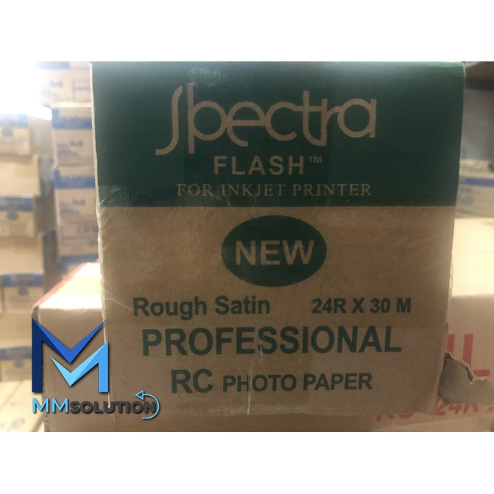 Spectra 24R Photo Rough Satin 260 Gram (60,96CM x 30Meter) / Kertas Foto Satin 24R for Plotter