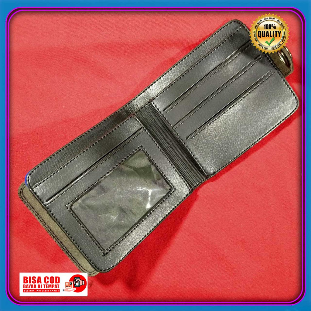 dompet cowok kekinian levis pendek kancing keren kasual best seller