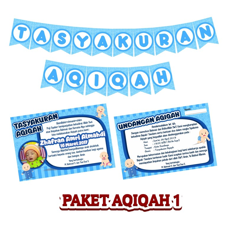 97+ Contoh Isi Undangan Aqiqah Terbaik Gratis