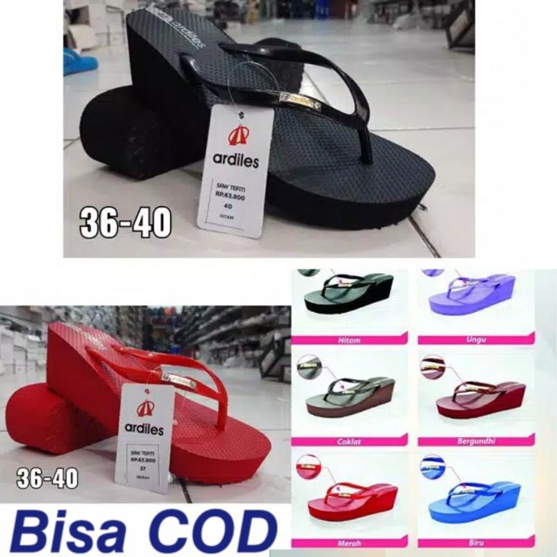 wedges hak tinggi Wedges 5-6cm ardiles sendal wanita wedges sendal wedges sandal wedges simple Ori
