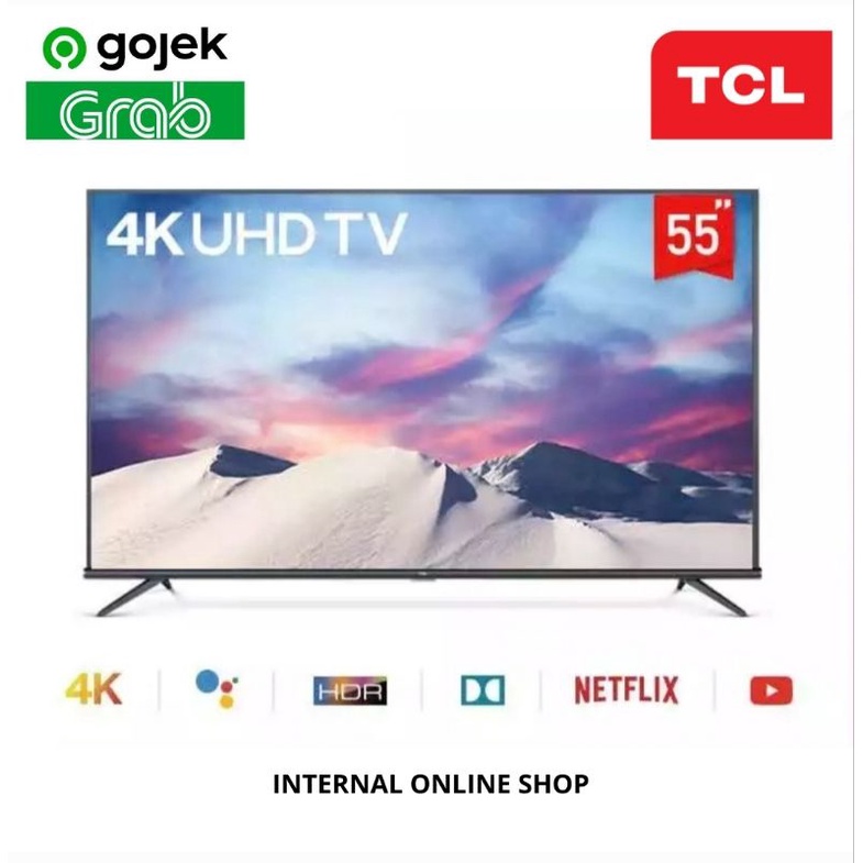 TCL 55A8 Smart TV 55 Inch Android TV UHD 4K Garansi Resmi