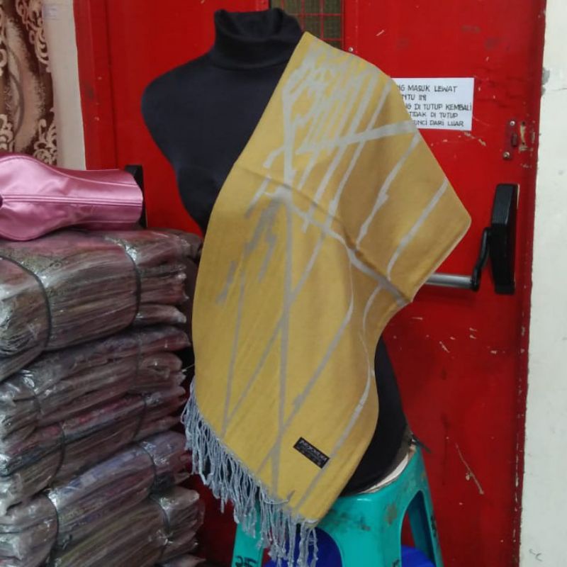 syal Cashmere garis zigzag| Motif | Selendang | Scarf | Syal | Shawl | Pasmina