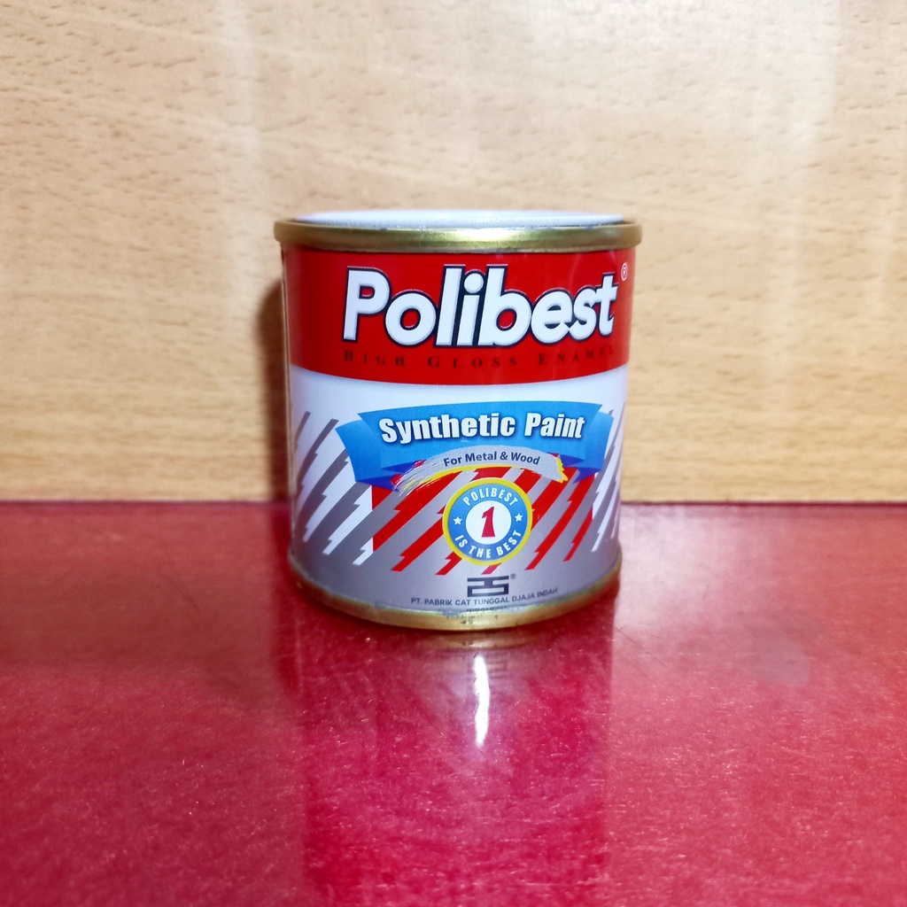 

Cat Emas Polibest Cat Minyak Warna Emas 100 cc Kaleng Kecil - ½ Duco Kuning Metallic