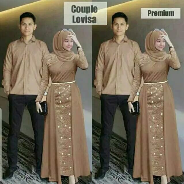 Set-Family-Muslim-Busana- Couple Lovisa Terbaru / Couple Fashion Muslim Trendy -Busana-Muslim-