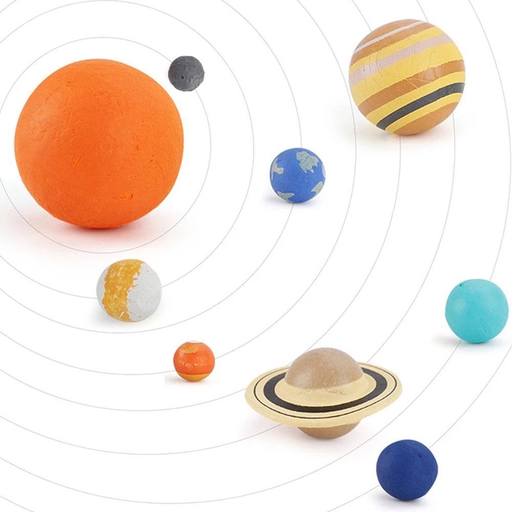 QUINTON Educational Toys Simulation The Solar System Science Toys Model Figures Planet System Earth Neptune For Children Teaching Materials Universe Mercury Cosmic Planet System