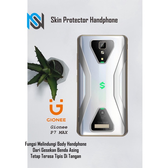 Isi 2pcs Garskin Hp Gionee P7 Max Motif shark - Free Custom Motif