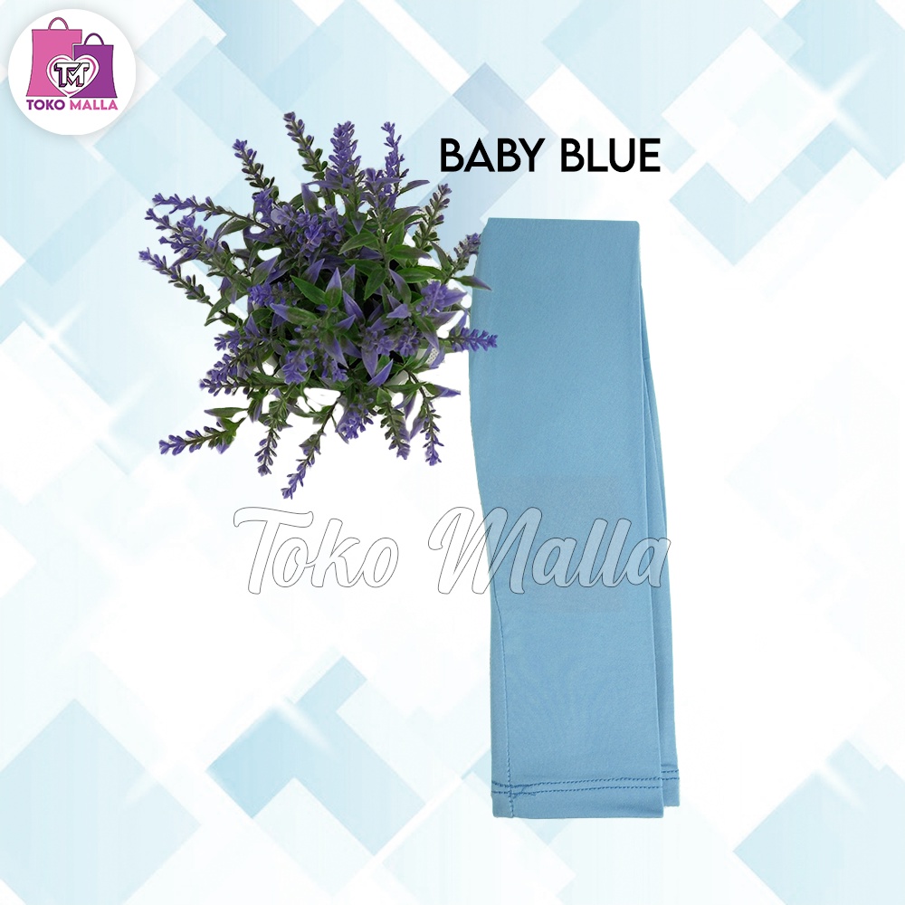 Manset Bolero, Manset Lengan Sambung Rayon Super  & Spandex Balon  All Size Fit to XL-Baby Blue