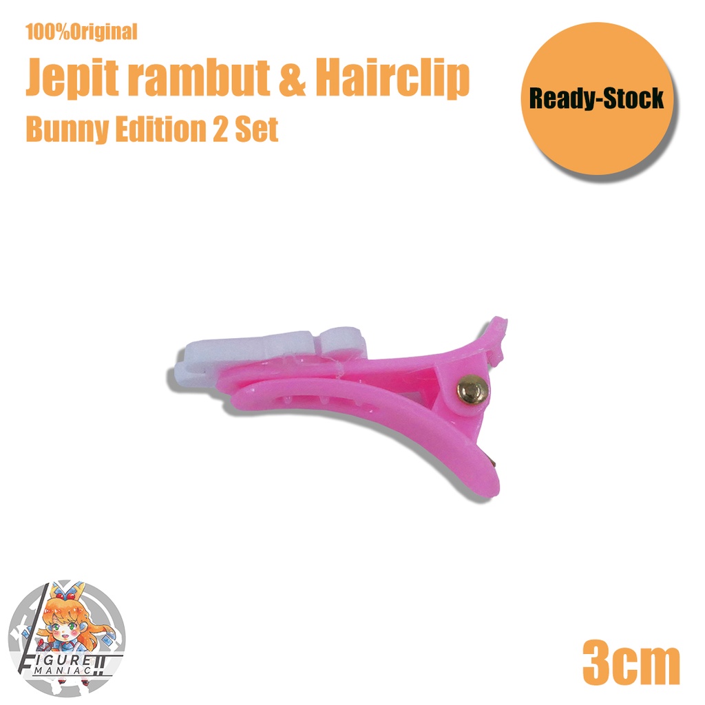 Jepit Rambut &amp; Hairclip Anak - Bunny Edition 3 Cm isi 4 Pcs