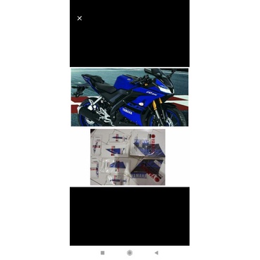 Striping R15 V3 2018 2019 biru hitam original