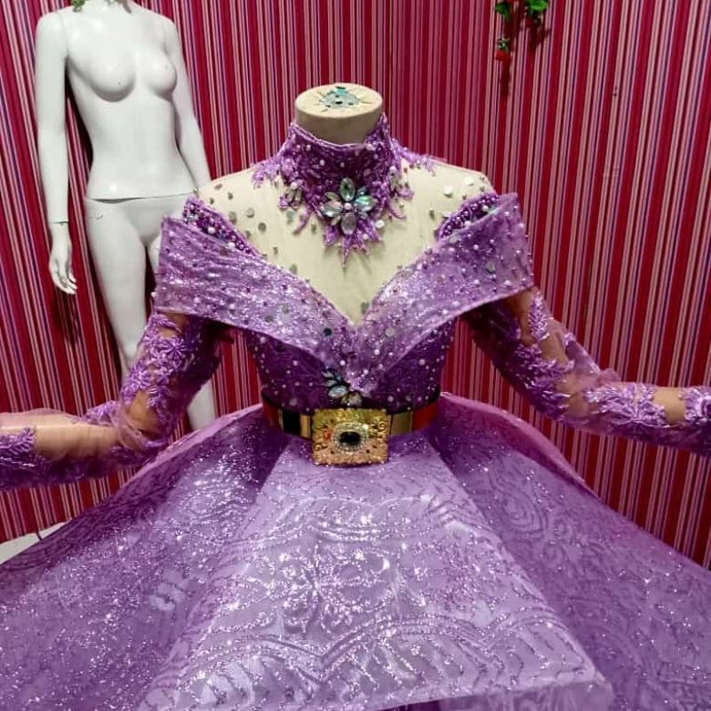 GAUN PENGANTIN LILAC / KEBAYA PENGANTIN
