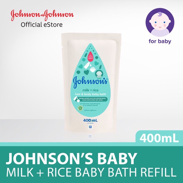 Johnson’s Baby Bath Reffil 400ml (GRATIS 1 LUNCH BOX CITA-CITA)